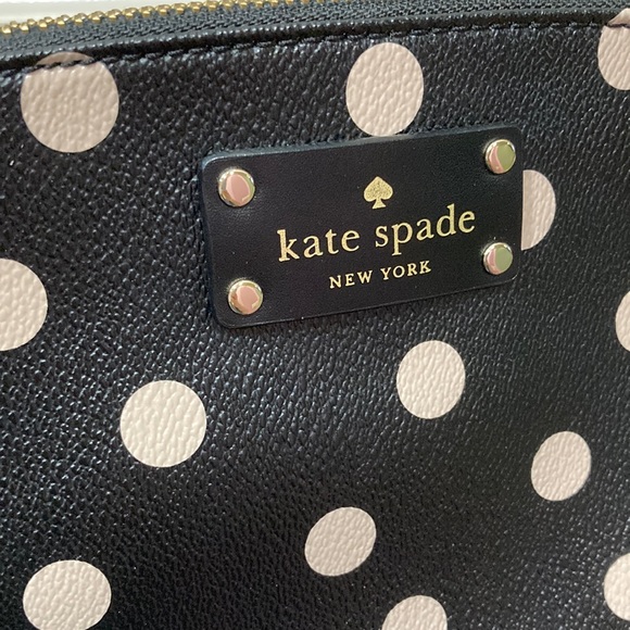 Kate Spade Classic Black Beige Polka Dot Crossbody - Picture 5 of 15